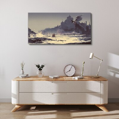 Obraz Canvas „Mistyczna kraina wśród fal”