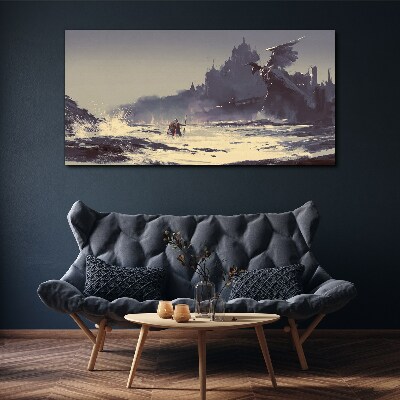 Obraz Canvas „Mistyczna kraina wśród fal”