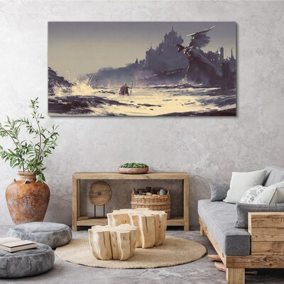Obraz Canvas „Mistyczna kraina wśród fal”