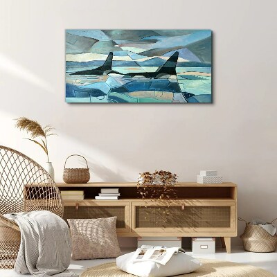 Obraz na Płótnie Abstrakcja Zwierzę Wieloryb
