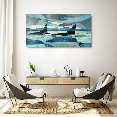 Obraz na Płótnie Abstrakcja Zwierzę Wieloryb