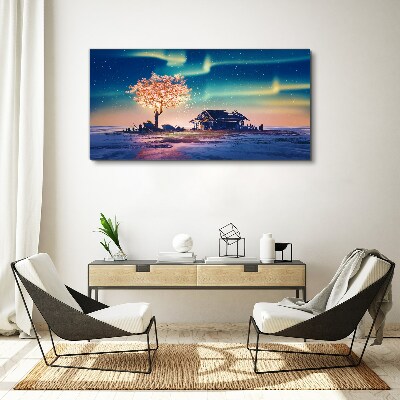 Obraz Canvas Magiczny wieczór pod gwiazdami