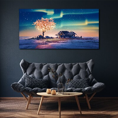 Obraz Canvas Magiczny wieczór pod gwiazdami