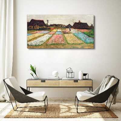 Obraz Canvas Wiosenne pola tulipanów