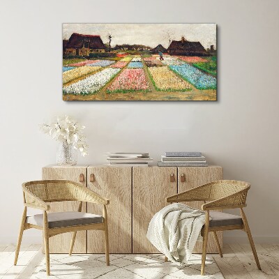 Obraz Canvas Wiosenne pola tulipanów
