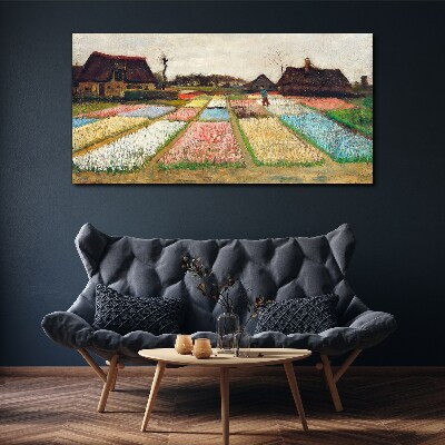 Obraz Canvas Wiosenne pola tulipanów