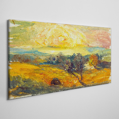Obraz Canvas Złote pola pod słońcem