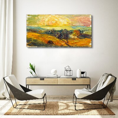Obraz Canvas Złote pola pod słońcem