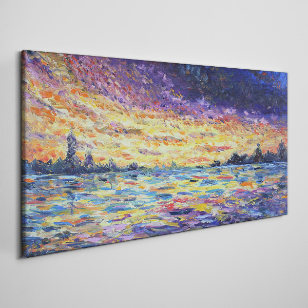 Obraz Canvas Zachód słońca nad wodą