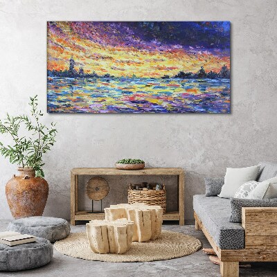 Obraz Canvas Zachód słońca nad wodą