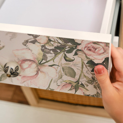 Folia do oklejania mebli Vintage kwiaty