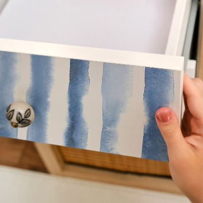 Folia meblowa Błękitne pasy