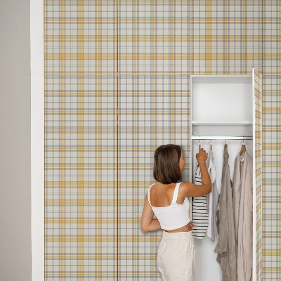 Folia meblowa Kratka geometryczna