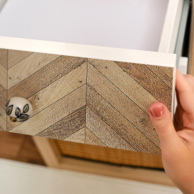 Folia samoprzylepna na meble Rustykalna jodełka