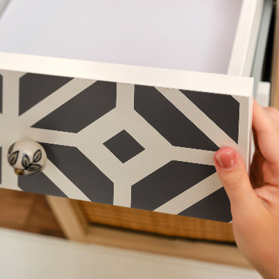 Folia do mebli Czarno-biały wzór