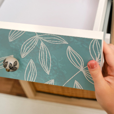 Nalepka na meble Roślinny wzór