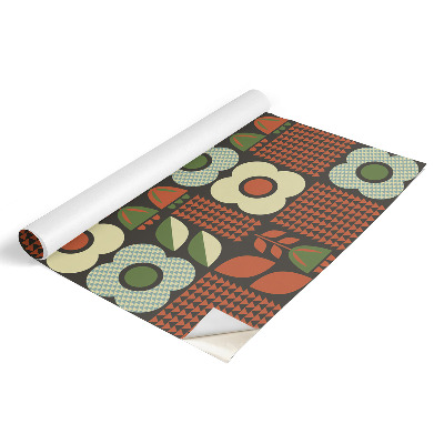 Folia samoprzylepna na meble Kwiaty folklor