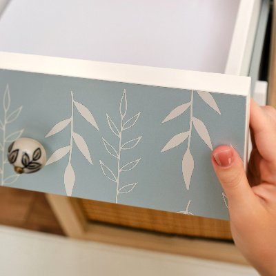 Folia do oklejania mebli Liściasty motyw