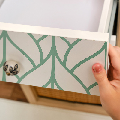 Folia do oklejania mebli Geometryczne liście