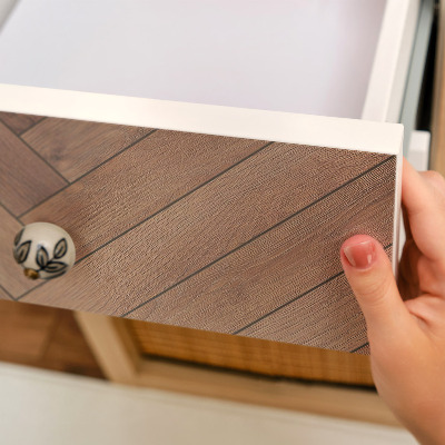 Nalepka na meble Drewniana jodełka