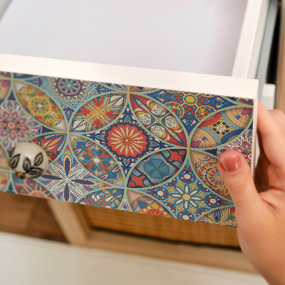 Nalepka na meble Barwna mozaika