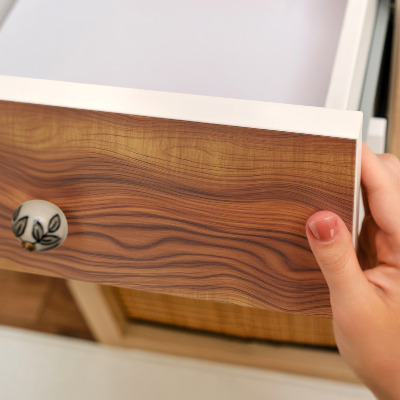 Folia samoprzylepna na meble Drewniane fale