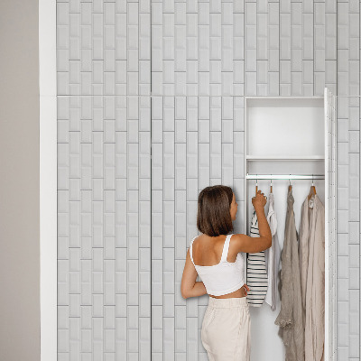 Folia samoprzylepna na meble Białe kafelki