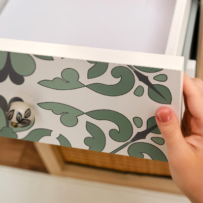 Folia do mebli Zielony ornament