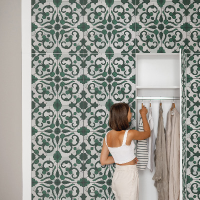 Nalepka na meble Zielone ornamenty