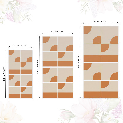 Nalepka na meble Kształty vintage