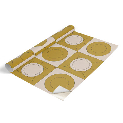 Nalepka na meble Musztardowe koła