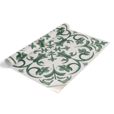 Folia samoprzylepna na meble Zielone ornamenty