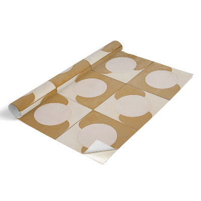 Folia samoprzylepna na meble Musztardowe kształty