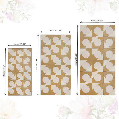 Folia samoprzylepna na meble Musztardowe kształty