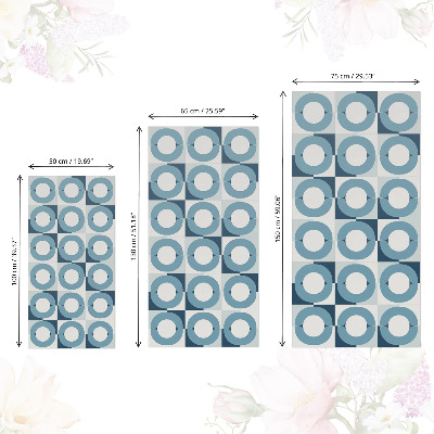 Folia do mebli Niebieskie koła