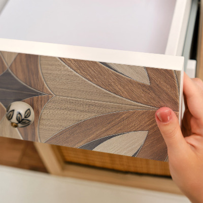 Nalepka na meble Drewniane kwiaty