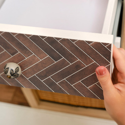 Folia do mebli Jodełka cegły