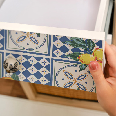 Folia do oklejania mebli Cytrynowe wzory