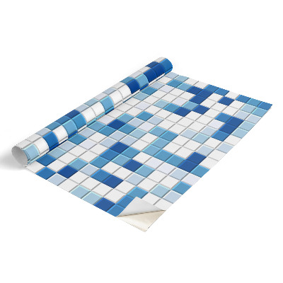 Folia samoprzylepna na meble Niebieska mozaika