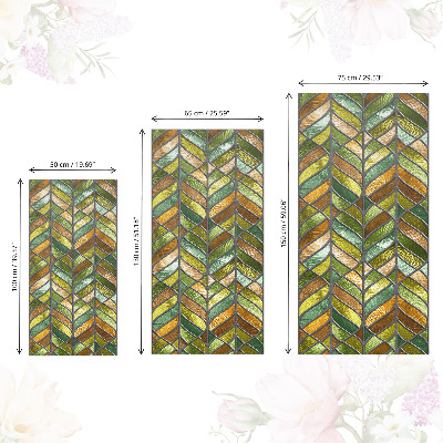 Nalepka na meble Witraż liście