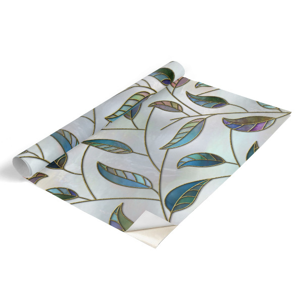 Nalepka na meble Liście witraż