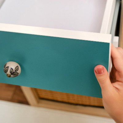 Folia samoprzylepna na meble Chłodny turkusowy