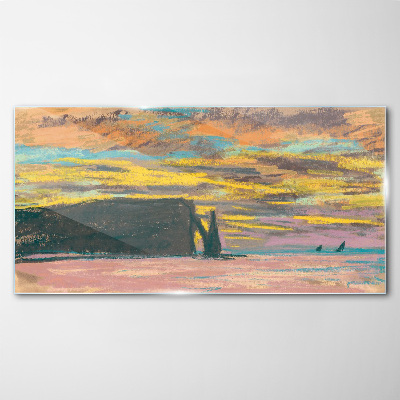 Obraz na Szkle Zachód Słońca Claude Monet
