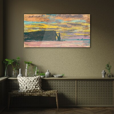 Obraz na Szkle Zachód Słońca Claude Monet