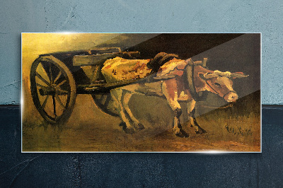 Obraz na Szkle Wózek i Wół Van Gogh