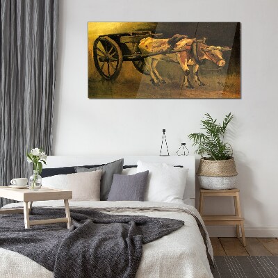 Obraz na Szkle Wózek i Wół Van Gogh