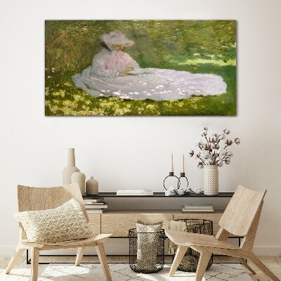 Obraz Szklany Wiosna Monet