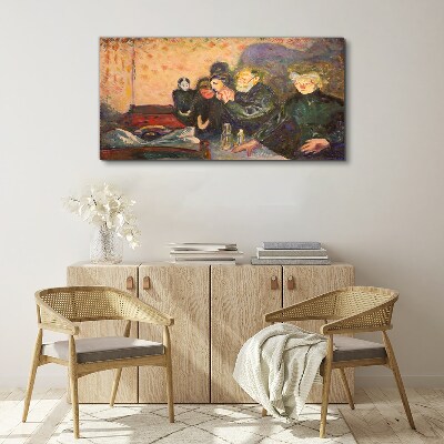 Obraz Szklany Śmierć walka Edvard Munch