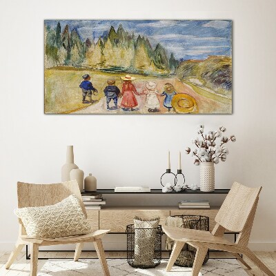 Obraz na Szkle Fairytale Forest Edvard Munch