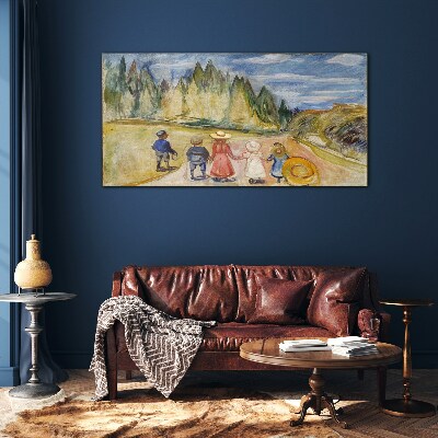 Obraz na Szkle Fairytale Forest Edvard Munch